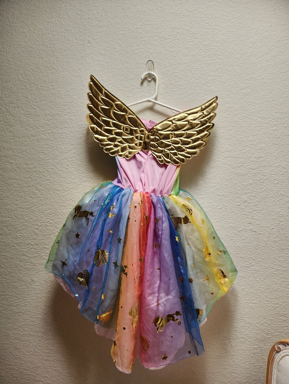 Girls Unicorn Pegasus Costume 4-5t - Picture 3 of 7